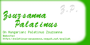 zsuzsanna palatinus business card